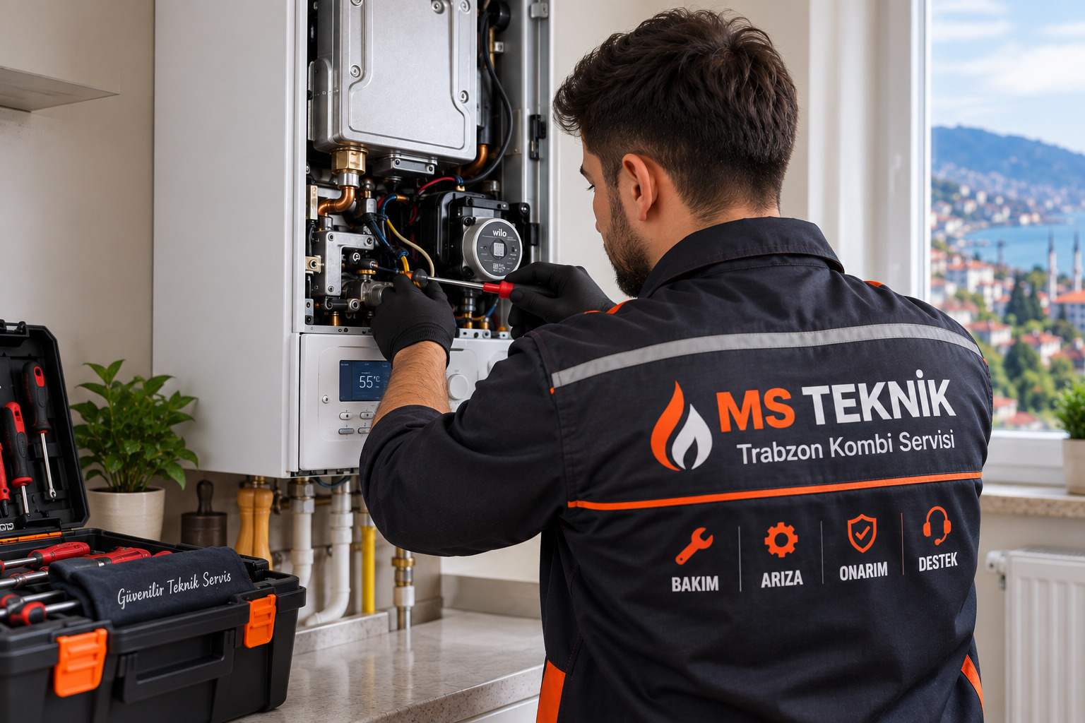 MS Teknik Trabzon kombi servisi bakım ve teknik servis