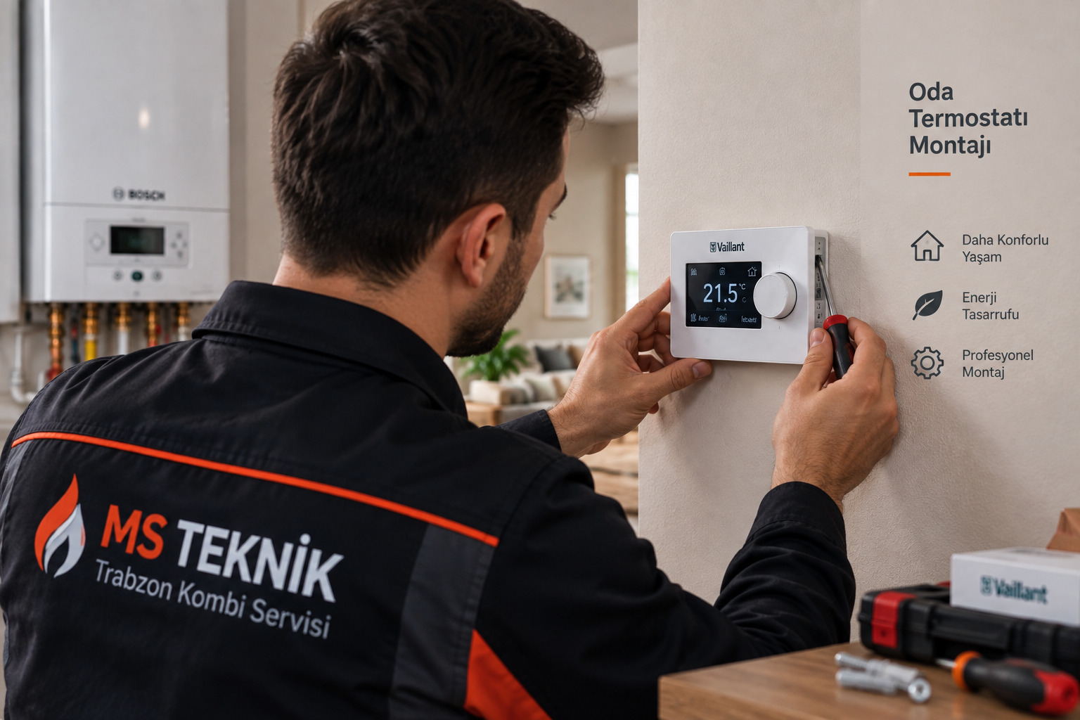 Trabzon oda termostatı montajı - MS Teknik